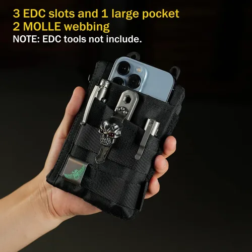 Vista 2 de VIPERADE VE16 - Bolsa EDC para hombre, organizador de bolsillo multiherramienta para equipos EDC