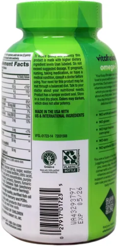Vista 5 de Vitafusion Omega 3 Gummy Size 120ct Vitafusion Omega 3 Epa & Dha Gummy Vitaminas Asst Flavors 120ct, paquete de 3