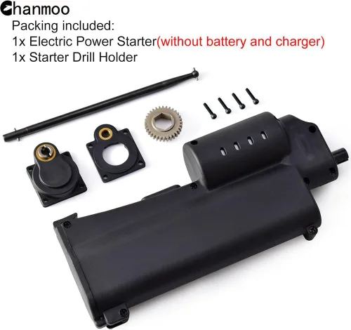 Vista 5 de RC Power Starter 70111A 11001 Encendedor de arranque eléctrico de mano Nitro Motor Herramientas para 1/10 1/8 Coche HSP Accesorios Vertex 16 18 21