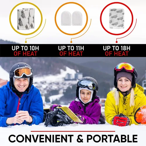 Vista 7 de Calentadores de manos, dedos de los pies y XL para el cuerpo y las manos, paquete variado, activado por aire, manos calientes sin olor, Sport Temp