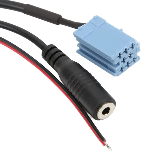 Vista 9 de Tbest Cable estéreo Bluetooth5.0 Aux in 0.138 in Jack Iso 7 607 897 093 Terminales de reemplazo de micrófono manos libres y arneses de cableado
