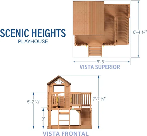 Vista 3 de Casa para niños de madera de Backyard Descubrimiento Scenic Heights