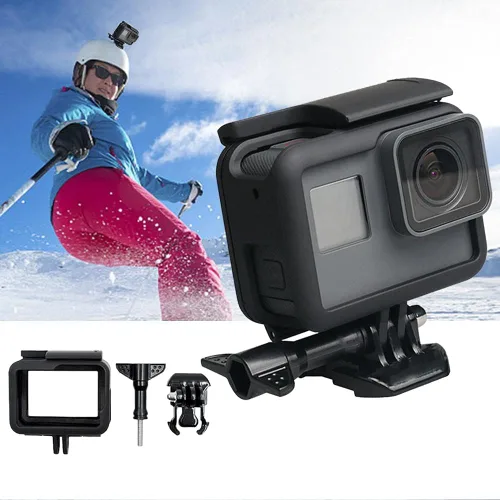 Vista 5 de Soporte para cámara de acción, carcasa de héroe (hero7black/hero6 negro/hero5 negro/hero7 plata/hero7 blanco/héroe (2018)) funda de micrófono