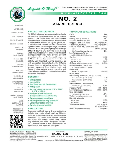 Vista 6 de Grasa marina multiusos – NLGI #2, resistente al agua salada, alta temperatura, resistente, fabricada en los Estados Unidos (cartucho de 14 onzas)
