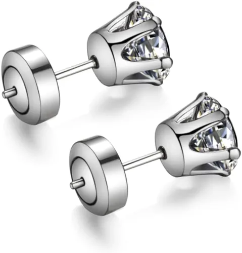 Vista 8 de Respaldos de Aretes de Oro, Respaldos de Aretes Grandes – 4 Piezas Repuestos de Aretes Perforados de Oro de 18K para Orejas Caídas Aretes Pesados