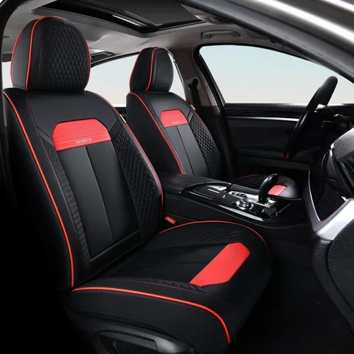 Vista 24 de FLORICH Fundas de asiento delantero de automóvil, fundas de asiento de cuero para automóviles, protector de asiento de automóvil, impermeable Beige