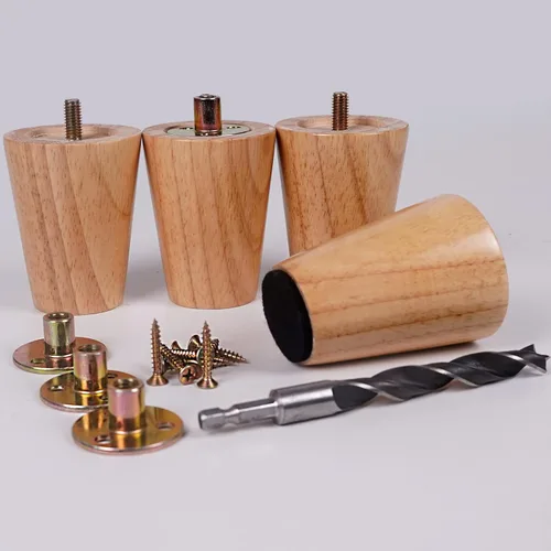 Vista 9 de Generic Patas de madera de 2 pulgadas para muebles, paquete de 4 patas redondas de repuesto para mesa de café, aparador, armario, sofá, silla, mesa