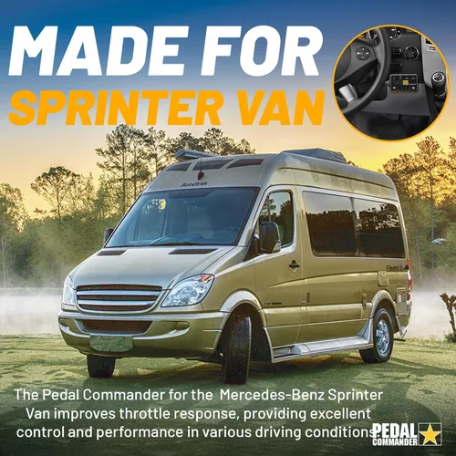 Vista 2 de PEDAL COMMANDER Controlador de respuesta del acelerador compatible con Mercedes-Benz Sprinter Van 2007-2025, Plug-and-Play, 4 modos de conducción