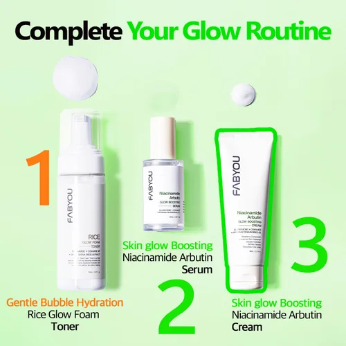 Vista 6 de Niacinamide Arbutin Glow Boosting Cream 2.71 fl oz – Cuidado de la piel coreano para una hidratación duradera y un tono de piel suave y uniforme