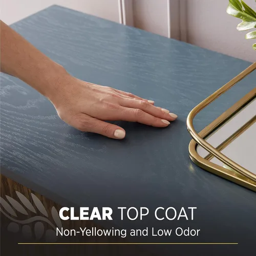 Vista 2 de Minwax 25555 - Acabado protector poliacrílico transparente a base de agua de 1/2 pinta