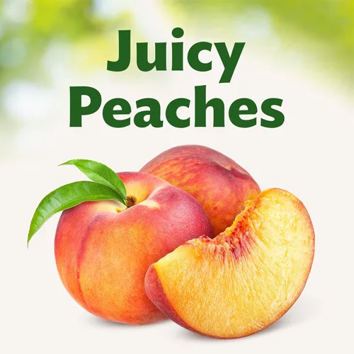 Vista 3 de DEL MONTE Melocotones amarillos en rodajas en 100% jugo, fruta enlatada, lata de 15 onzas