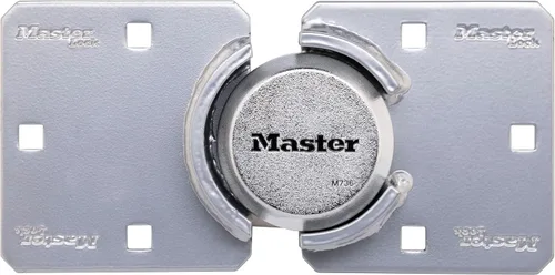 Master Lock Candado de Disco Cromado, Candado de Grillete Oculto de Servicio Pesado y Cerrojo, Candado de Acero Sólido para Camiones, Remolques o
