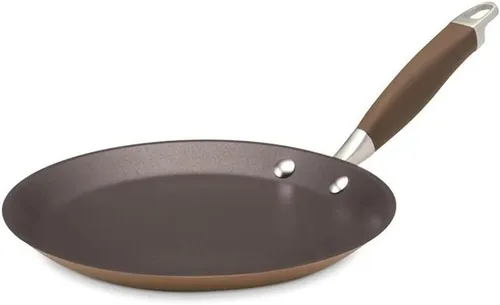 Vista 11 de Anolon Advanced - Sartén antiadherente anodizada dura para el hogar, 9.5 pulgadas, bronce