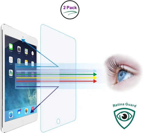 Vista 8 de Protector de pantalla de vidrio templado antiluz azul [2 unidades] para iPad Air (3ª generación) y iPad Pro de 10.5 pulgadas