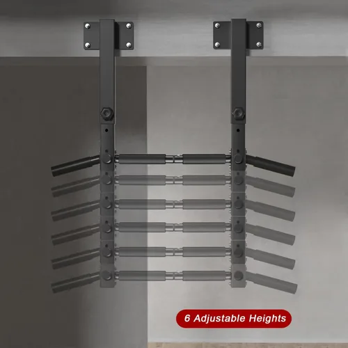 Vista 4 de Wall Mount Pull Up Bar, Joist Beam Rafter Mount Pull-up Bar, Ceiling Mounted Chin Up Bar for Home Gym with Punching Bag Hanger