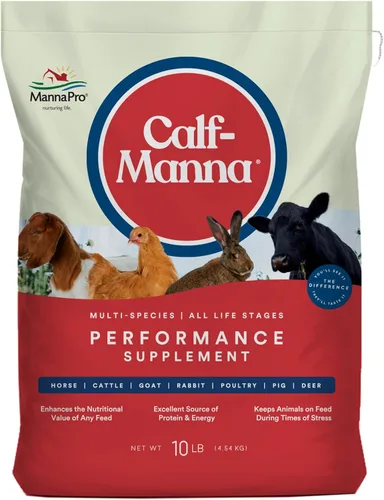 Manna Pro Suplemento de rendimiento multiespecie para ganado, aves, ganado, cabras, conejos, cerdos, caballos y ciervos, aditivo para piensos