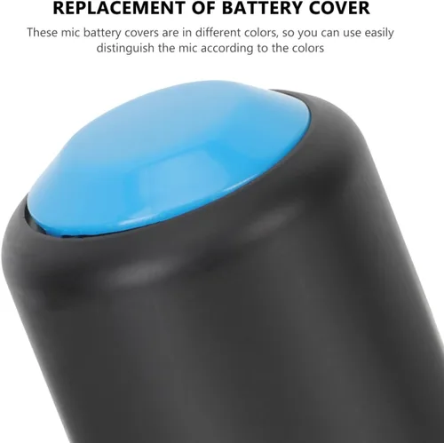 Vista 4 de SUPVOX 3 cubiertas de batería para micrófonos inalámbricos, tapa de rosca compatible con PGX2, SLX2, PG58, modelos, varios
