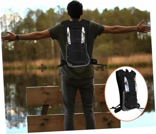 Vista 9 de Luxshiny High-Capacity Hydration Water Backpack with Material Insulated Hiking Daypack for Cycling Running Mountaineering and Travel Lightweight