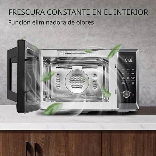 Vista 7 de TOSHIBA Horno de microondas combinado con freidora de aire 8 en 1 para encimera, con convección, parrilla, modo de eliminación de olores, plato