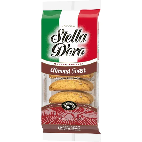 Vista 6 de Stella D'oro Galletas crujientes de café tostado de almendra, 6.6 onzas (paquete de 12)