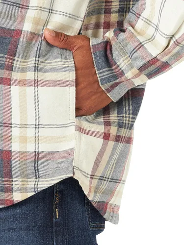 Vista 4 de Wrangler Authentics Men's Long Sleeve Sherpa Lined Shirt Jacket