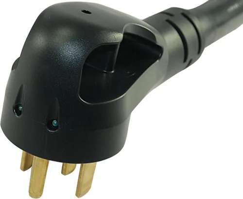 Vista 5 de Conntek 15304 Cable de extensión RV de 15 pies, 50 amperios con agarre Ergo e indicador de luz de alimentación