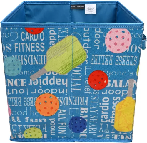Vista 2 de CAIT CHAPMAN HOME COLLECTION Passion for Sports - Contenedores de almacenamiento (cubo de 11 x 11 x 11 pulgadas)