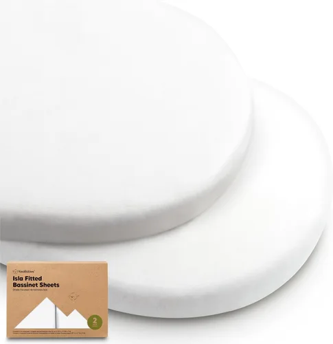 Vista 10 de Paquete de 2 sábanas impermeables para moisés para niño y niña, 33 x 17 pulgadas, funda protectora de colchón de moisés de bebé, viscosa derivada