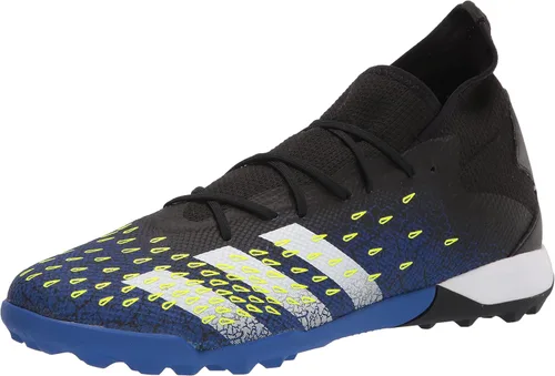 adidas Predator Freak 3 Turf Tenis de fútbol para hombre Core Negro-blanco-solar Amarillo