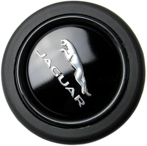 Vista 22 de Q1-TECH, botón redondo JDM universal para volantes aftermarket de 6 pernos con abertura de dos pulgadas 2" para botón de bocina (AUD-BK)