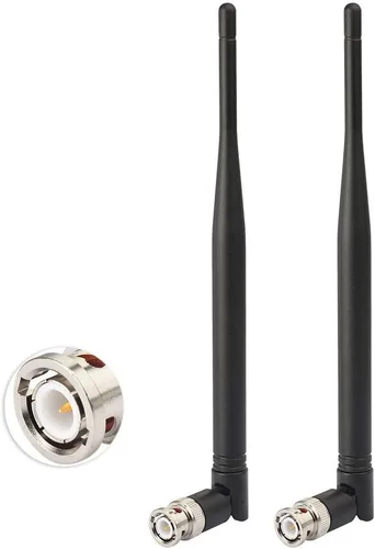 Eightwood Antena UHF 400MHz-900MHz BNC Macho Antenas 2-Pack para Ham Radio Scanner Receptor Amateur de Mano