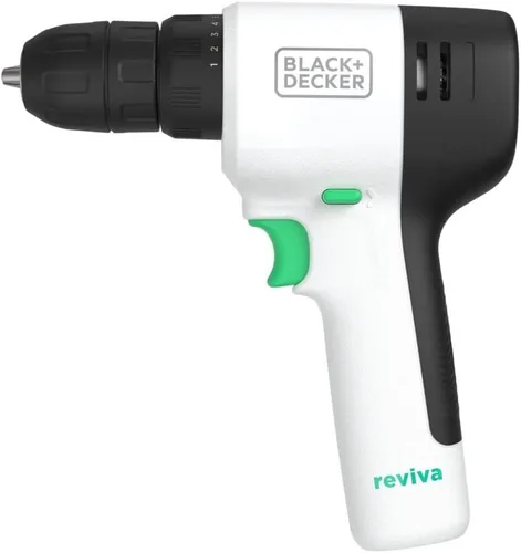Vista 2 de BLACK+DECKER Reviva - Taladro inalámbrico de 12 V, par de 230 libras, hecho de material reciclado (REVCDD12C)