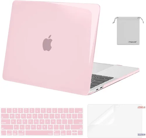Vista 31 de MOSISO - Carcasa rígida de plástico, cubierta de teclado, protector de pantalla y bolsa de almacenamiento para MacBook Pro 13 pulgadas/33 cm