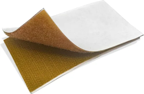Vista 21 de Cinta de velcro beige de nailon de 1 pulgada de ancho, no adhesiva, 5 yardas de longitud, juego de cierres de cinta entrelazada para bolsos, ropa