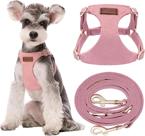 Vista 7 de Arnés para cachorros Puppytie XXS sin tirones con correa multifuncional para perro, suave ajustable, sin estrangulamiento, a prueba de escapes