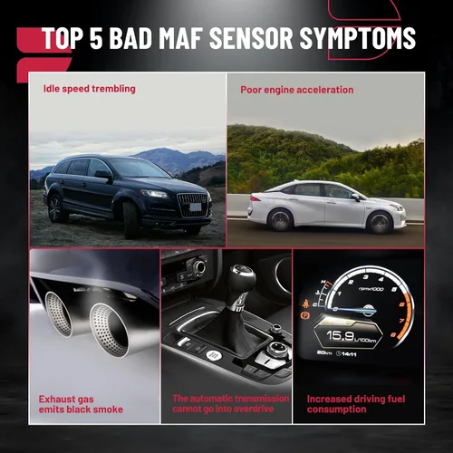 Vista 8 de BDFHYK Sensor de flujo de aire masivo MAF [6‑pin] para Ford F-150 2006-2010