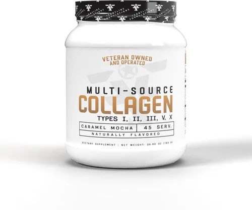 Colágeno multifuente, promueve la salud del cabello, la piel y las uñas (caramelo moca)