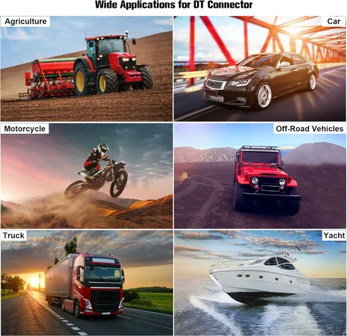 Vista 6 de Conector DT, kit de conectores Deutsch de 2, 3, 4, 6 pines, conectores eléctricos impermeables para automóviles con contactos estampados y tapones