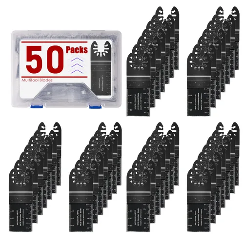 Vista 8 de Adust Kit de 110 Cuchillas de Multiherramientas para Madera, Cuchillas de Multiherramientas, Cuchillas de Sierra Oscilante, Compatible