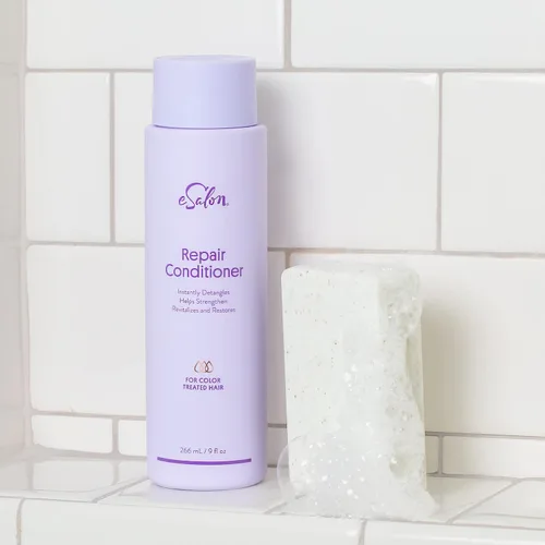 Vista 4 de eSalon Acondicionador reparador de cabello 9 fl oz, libre de crueldad, sin parabenos, repara el cabello dañado
