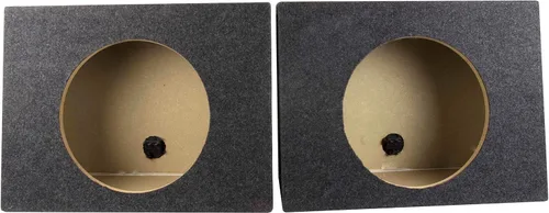Vista 9 de QPower - Caja de subwoofer de audio para automóvil con diseño ventilado, se adapta a la mayoría de subwoofers de 12 pulgadas, carcasa de MDF