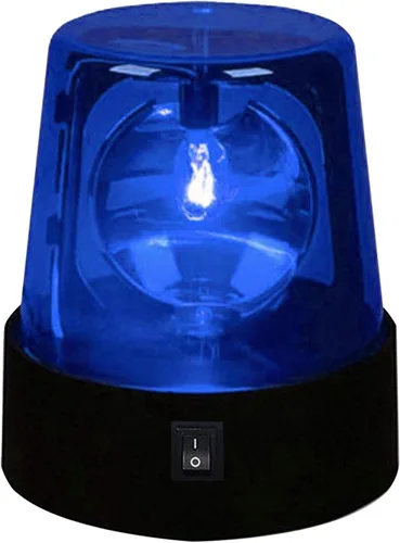Vista 10 de Luz estroboscópica LED giratoria de 360 grados con efecto de escenario intermitente para DJ, funciona con pilas, lámpara giratoria para fiesta