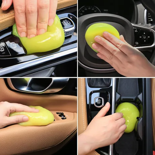 Vista 7 de TeSabMi Gel de limpieza de coche para limpieza de coche, masilla de limpieza de coche, limpiador de interiores de automóvil, herramientas