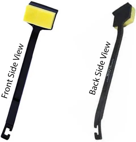 Vista 2 de yubo BOYU AS-102 - Cepillo de limpieza para acuario de 18 pulgadas, color amarillo