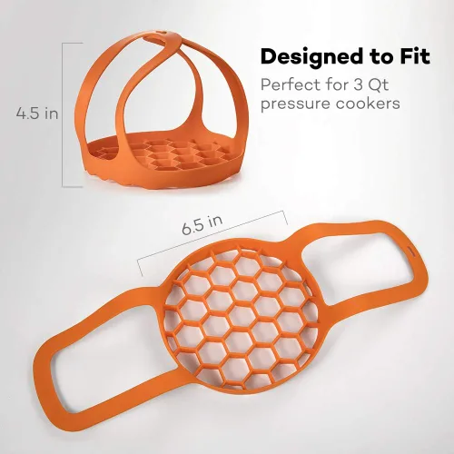 Vista 6 de SiCheer Eslinga de silicona para olla a presión, compatible con olla instantánea de 3 cuartos de galón, compatible con otras marcas de cocinas