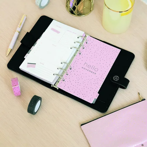 Vista 5 de Filofax Accesorio, compatible con tamaño A5/personal, bolsa con cremallera, 6.7 x 4.02 pulgadas, colección de confeti (B132709)