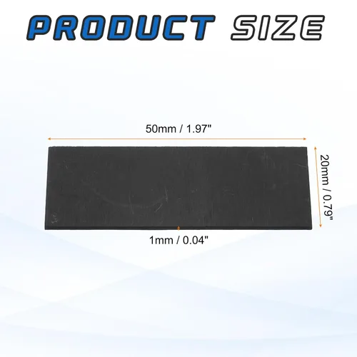 Vista 214 de MECCANIXITY Bloque de Grafito Lingote Rectángulo Placa de Electrodo de Grafito 10x10x0.4mm para Fundición por Fusión, Electrolisis Galvanoplastia
