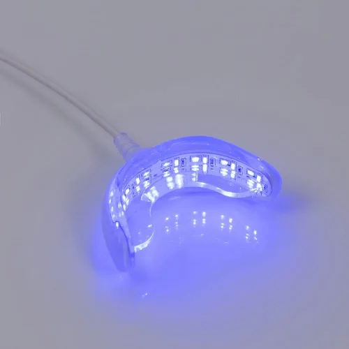 Vista 6 de Luz aceleradora de blanqueamiento de dientes, 32 bandejas de luz LED azul para la boca, bandejas de luz potenciadora de blanqueamiento de dientes