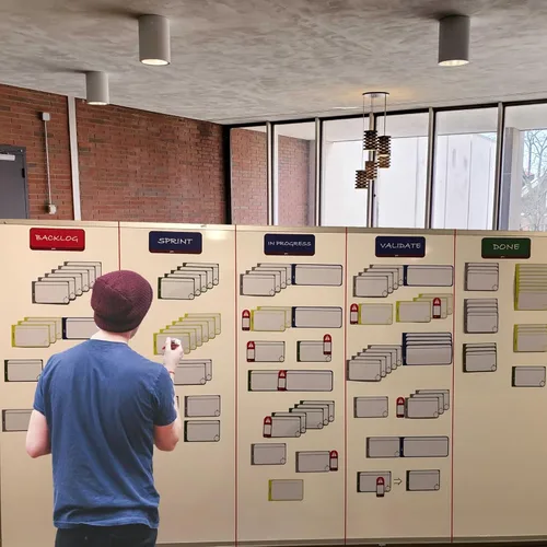 Vista 5 de PMXBOARD Agile Management Set Plus – Kit de tarjetas magnéticas Scrum y Kanban de 156 piezas Tarjetas de tablero ágil reutilizables para tareas