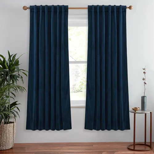 Vista 73 de StangH Cortinas de Terciopelo 42x84 pulgadas Beige Camello Oscurecedoras Resistentes al Calor Cobertura de Ventana Aplastadas Decoración del Hogar